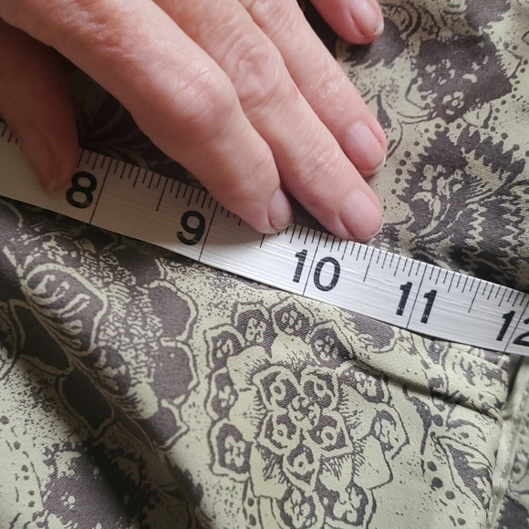 Sigrid Olsen Highland Meadow Sage Mix Side Zippered Sz. 12 Pants - Picture 10 of 12